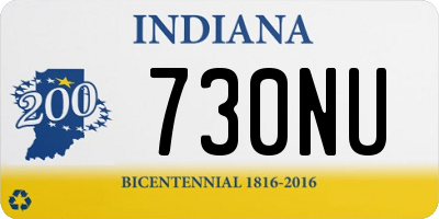 IN license plate 730NU