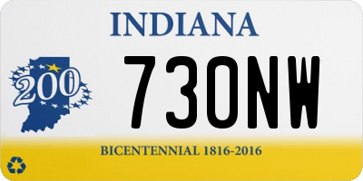 IN license plate 730NW