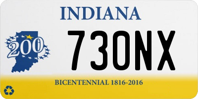 IN license plate 730NX