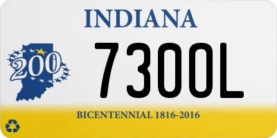 IN license plate 730OL