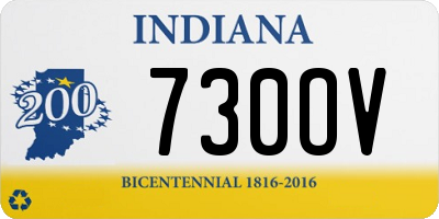IN license plate 730OV