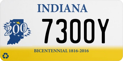 IN license plate 730OY