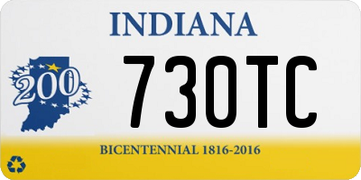 IN license plate 730TC