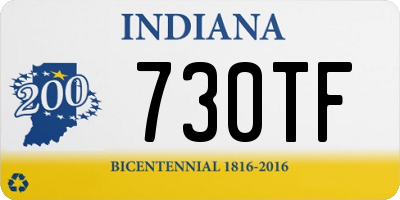 IN license plate 730TF