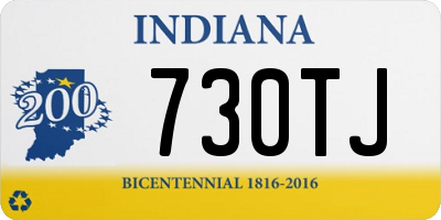 IN license plate 730TJ