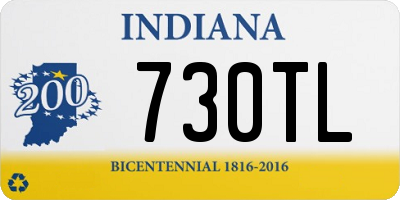 IN license plate 730TL