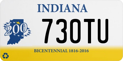 IN license plate 730TU