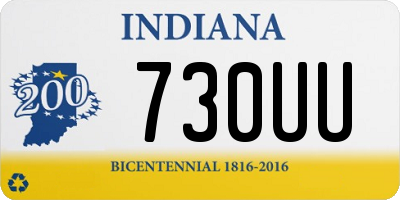 IN license plate 730UU