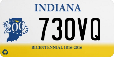 IN license plate 730VQ