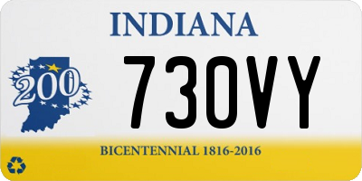 IN license plate 730VY