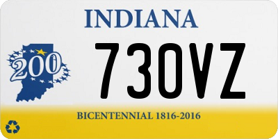 IN license plate 730VZ