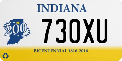 IN license plate 730XU