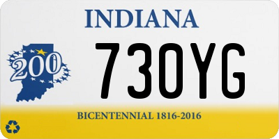 IN license plate 730YG