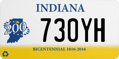 IN license plate 730YH