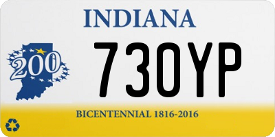 IN license plate 730YP