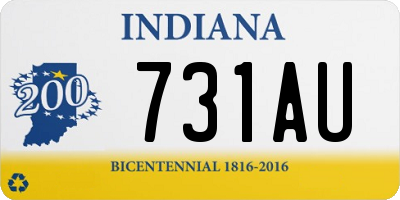 IN license plate 731AU