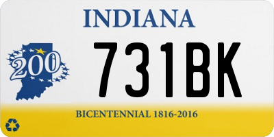 IN license plate 731BK