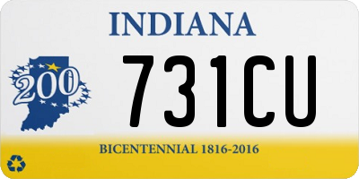 IN license plate 731CU