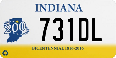 IN license plate 731DL