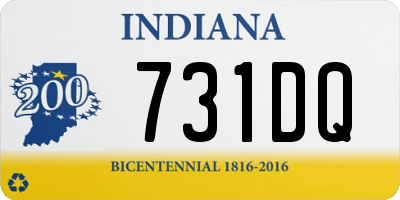 IN license plate 731DQ