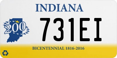 IN license plate 731EI