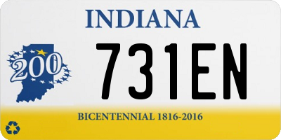 IN license plate 731EN