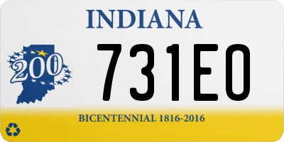 IN license plate 731EO