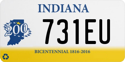 IN license plate 731EU