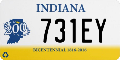 IN license plate 731EY