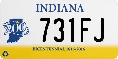 IN license plate 731FJ