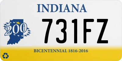 IN license plate 731FZ