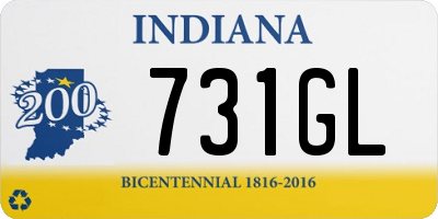 IN license plate 731GL