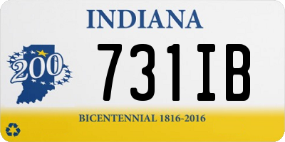 IN license plate 731IB