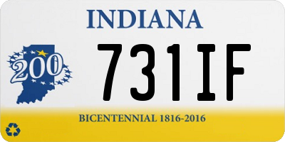 IN license plate 731IF