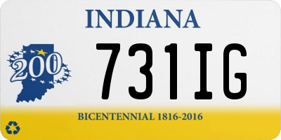 IN license plate 731IG