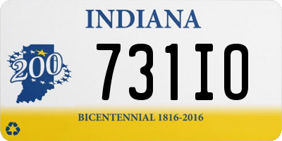 IN license plate 731IO