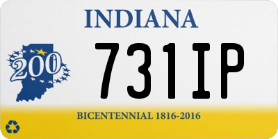 IN license plate 731IP