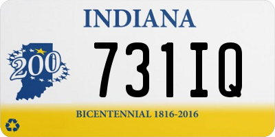 IN license plate 731IQ