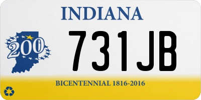 IN license plate 731JB