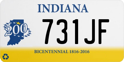 IN license plate 731JF