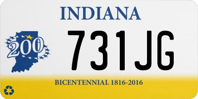 IN license plate 731JG