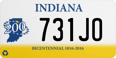 IN license plate 731JO