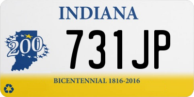 IN license plate 731JP