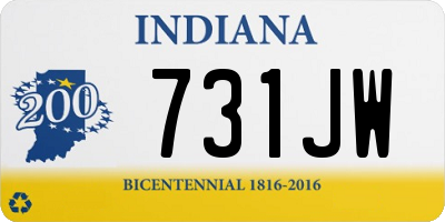 IN license plate 731JW