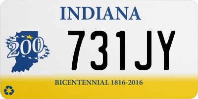 IN license plate 731JY