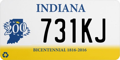 IN license plate 731KJ