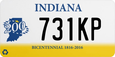IN license plate 731KP