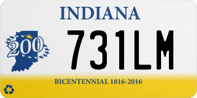 IN license plate 731LM