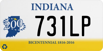 IN license plate 731LP