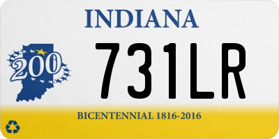 IN license plate 731LR